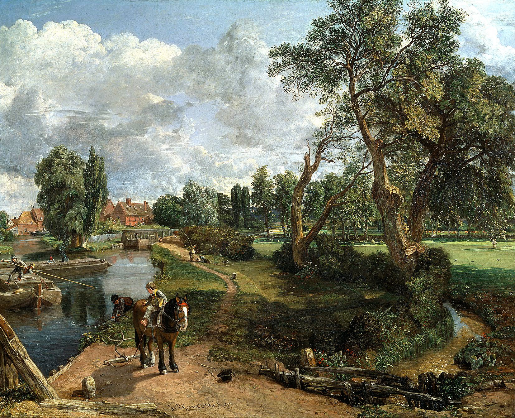 画像：ジョン・コンスタブル《フラットフォードの製粉所（航行可能な川の情景）》1816 -17年、油彩／カンヴァス、101.6×127.0cm、テート美術館蔵 ©Tat：